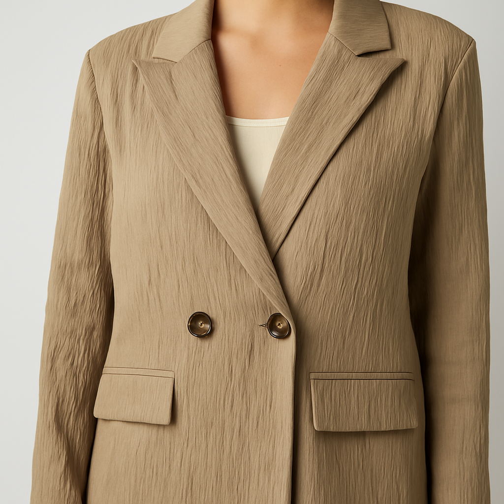 The Reanna Comfort Blazer – Beige S | Nora Elle