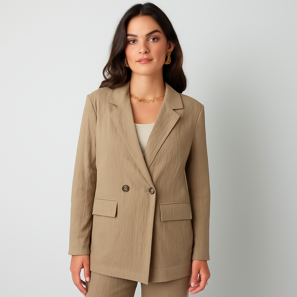 The Reanna Comfort Blazer – Beige S | Nora Elle