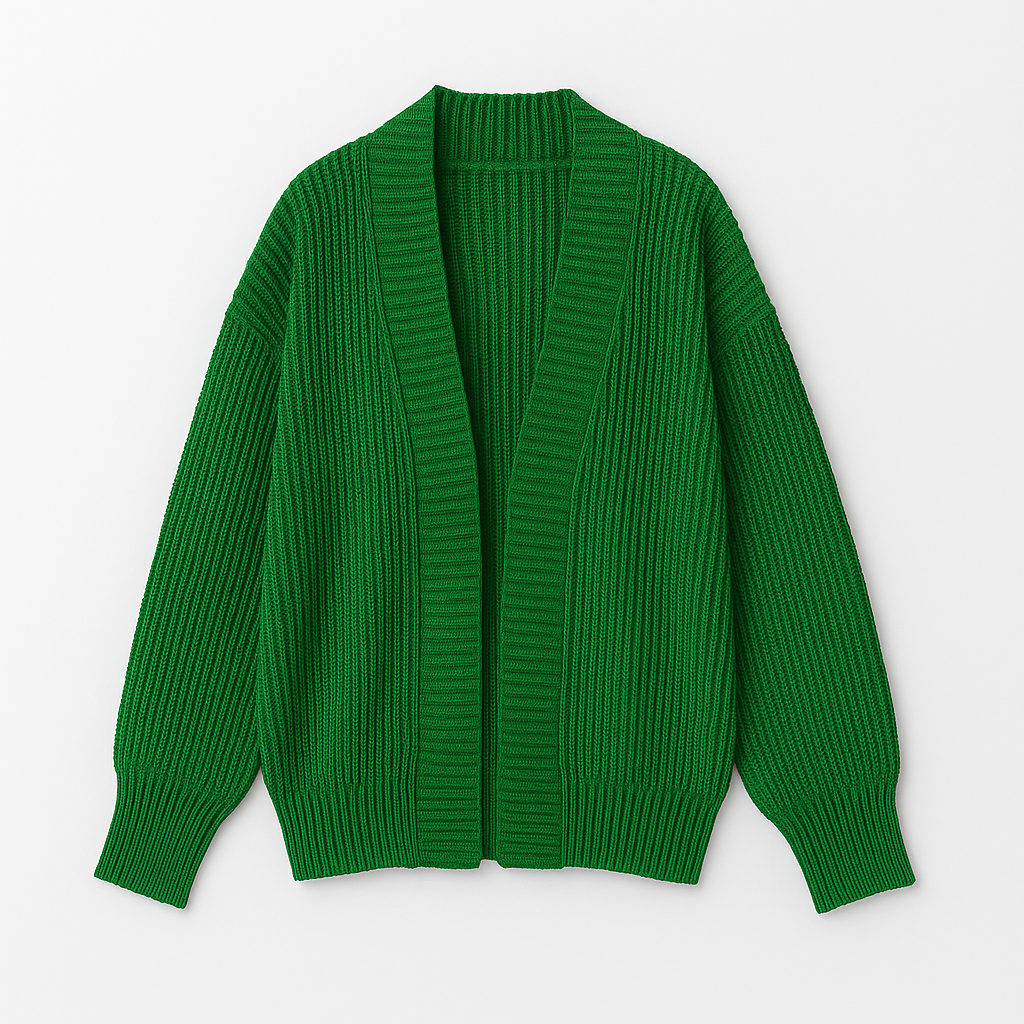 The Selene Charcoal Knit Cardigan