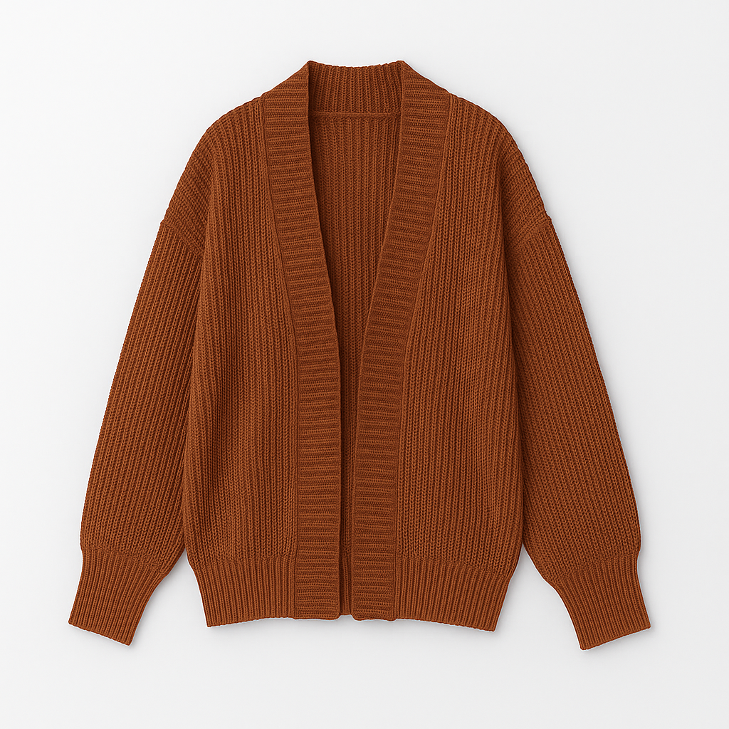 The Selene Charcoal Knit Cardigan