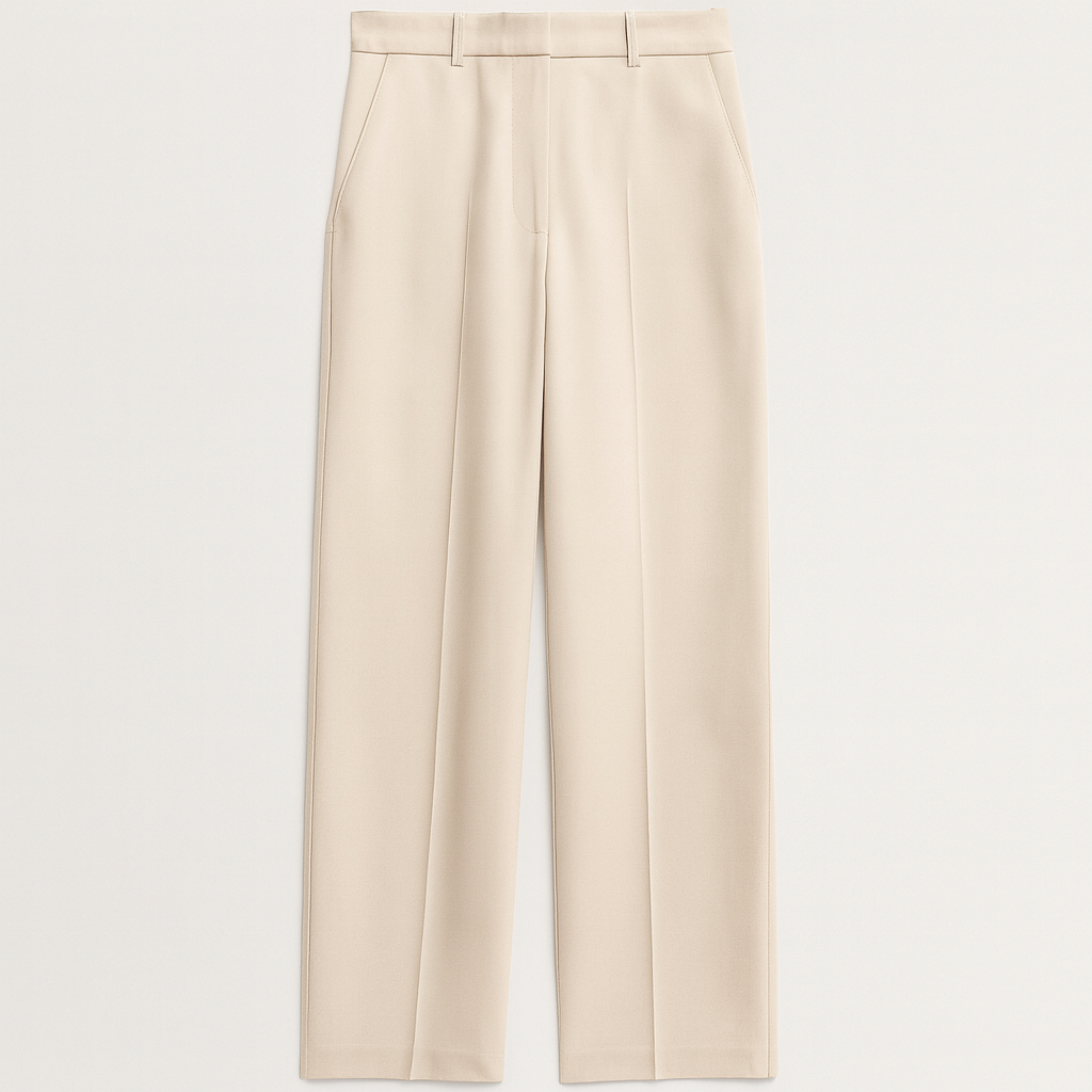 The Sofia Sand Wide-Leg Trousers