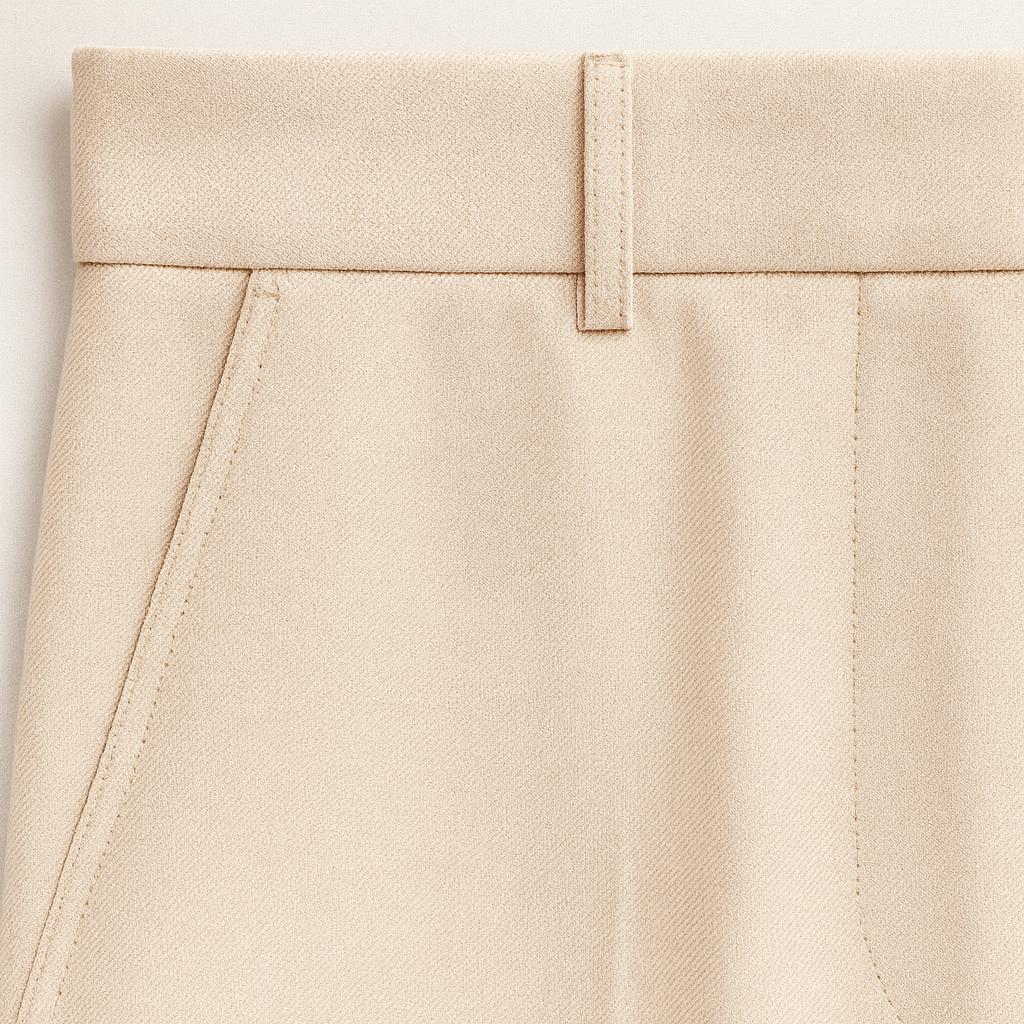 The Sofia Sand Wide-Leg Trousers