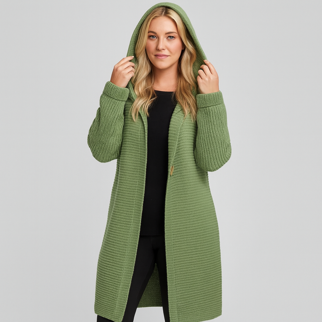 The Elodie Hooded Knit Cardigan