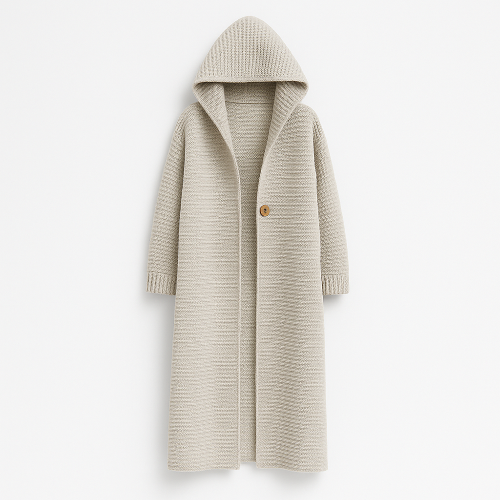 The Elodie Hooded Knit Cardigan