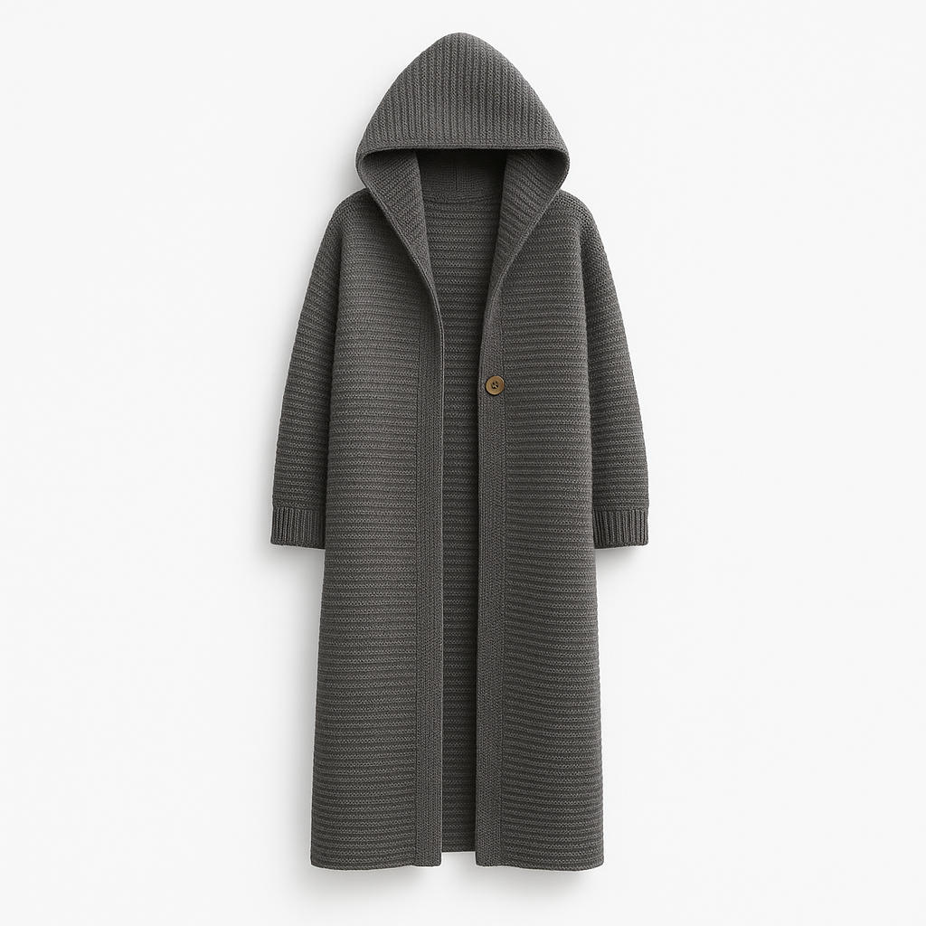 The Elodie Hooded Knit Cardigan