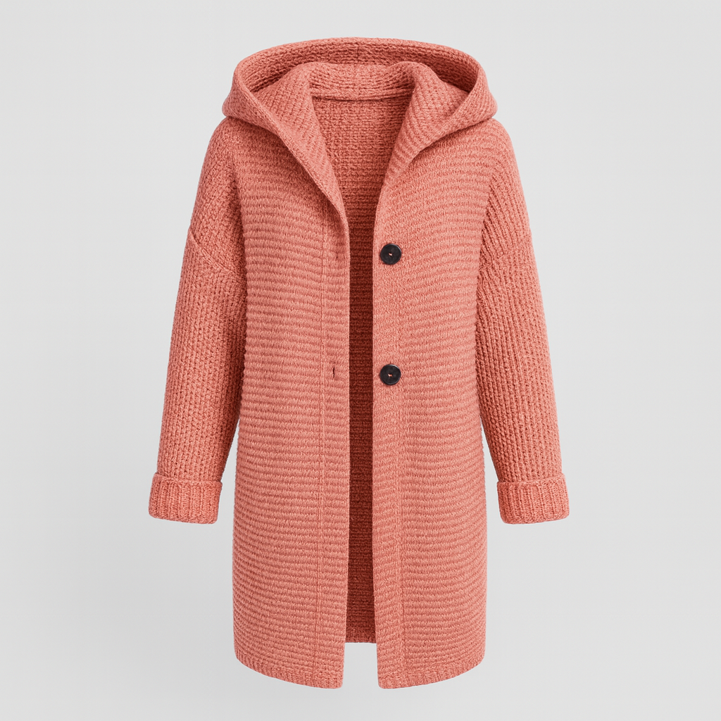 The Kaia Hooded Knit Cardigan
