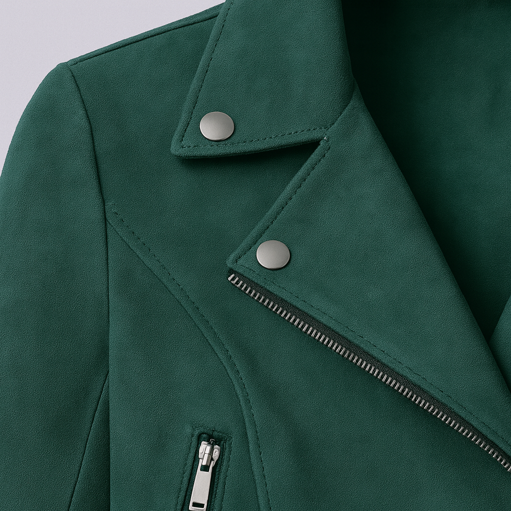 The Jenny Faux Suede Biker Jacket