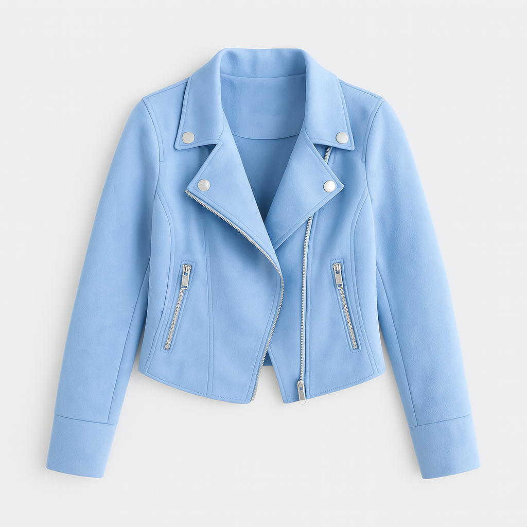 The Jenny Faux Suede Biker Jacket