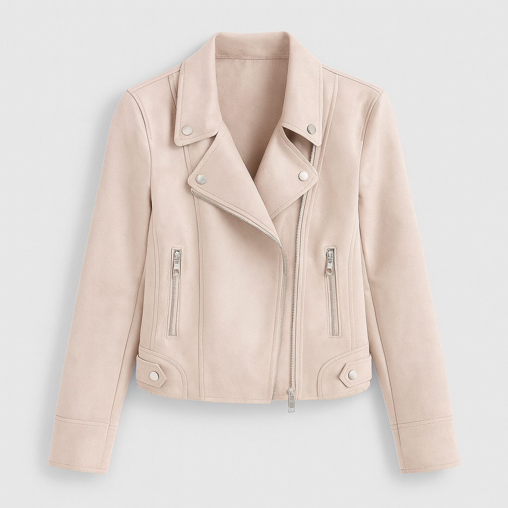 The Jenny Faux Suede Biker Jacket
