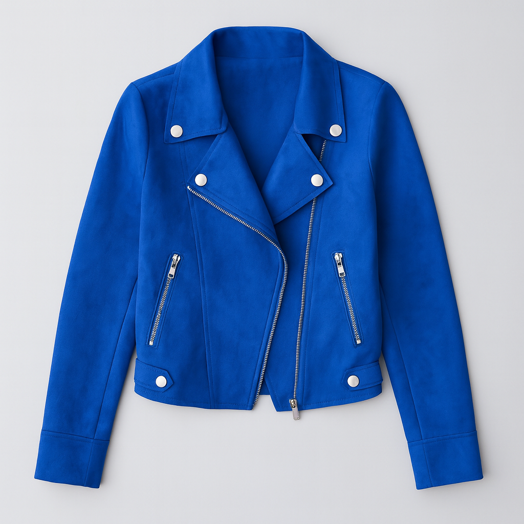 The Jenny Faux Suede Biker Jacket