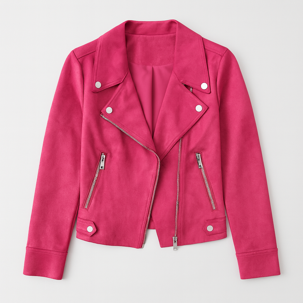 The Jenny Faux Suede Biker Jacket