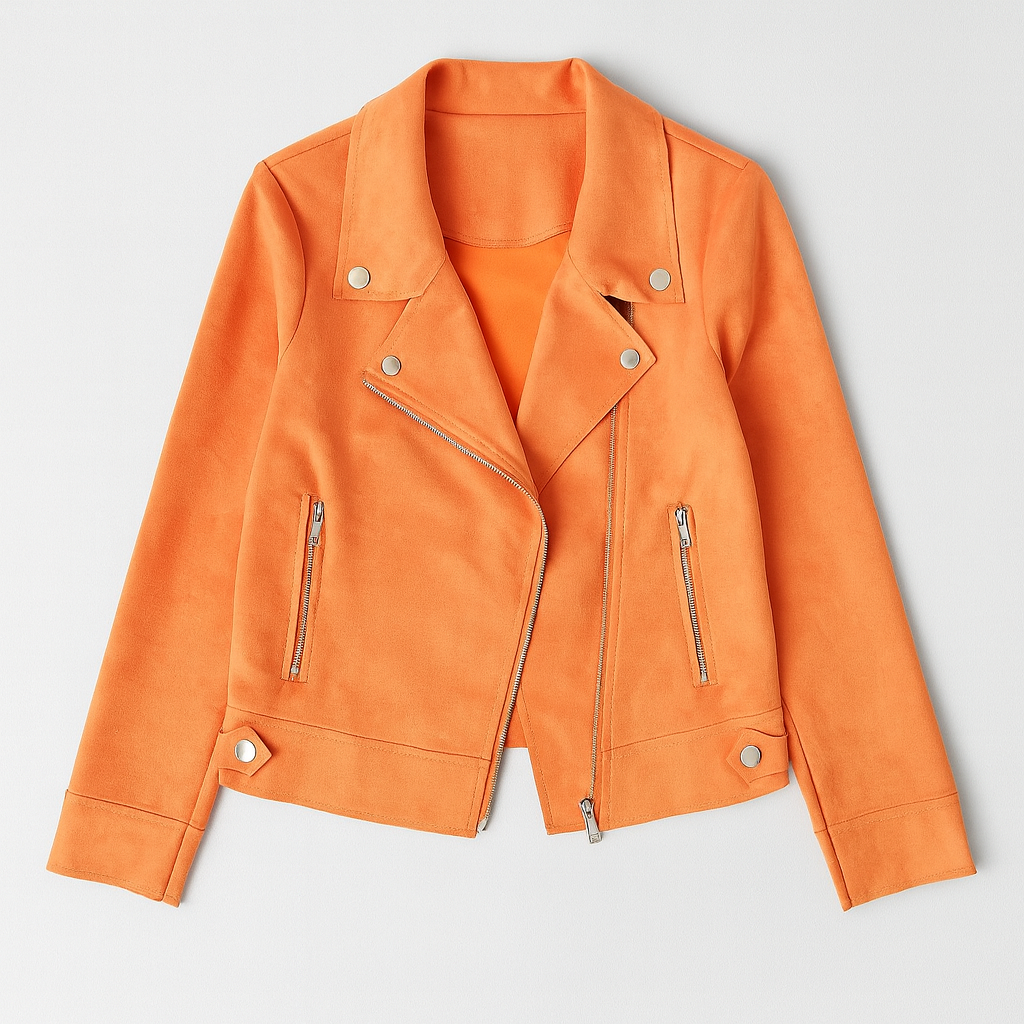 The Jenny Faux Suede Biker Jacket